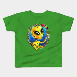 Alien Wreath Kids T-Shirt